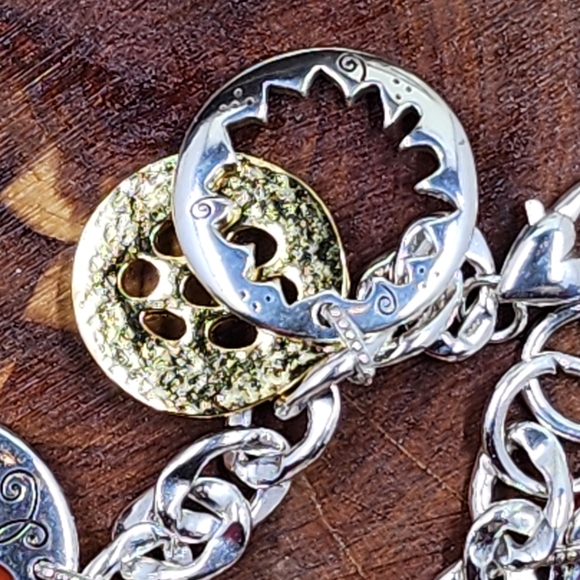 BRIGHTON Meadow Garden Silver Colorful Charm Bracelet - Picture 3 of 8